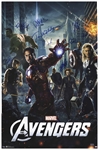 Stan Lee Signed The Avengers Poster -- Also Signed by 8 Members of the 2012 Films Cast